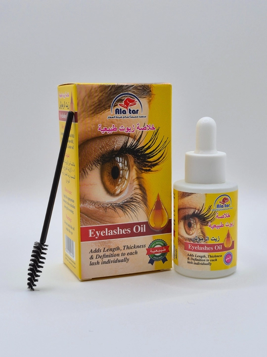 Натуральное масло для роста и густоты ресниц Alatar Eyelashes Oil, со щеточкой, 30 мл - 