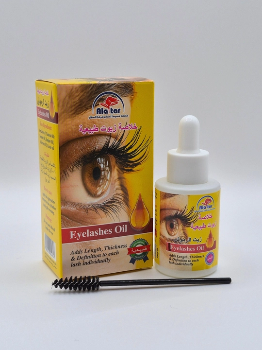 Натуральное масло для роста и густоты ресниц Alatar Eyelashes Oil, со щеточкой, 30 мл