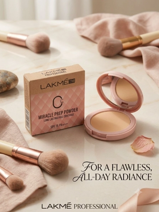 ​Пудра для лица LAKME Miracle Prep: идеальное матирование и надежная защита от солнца - 