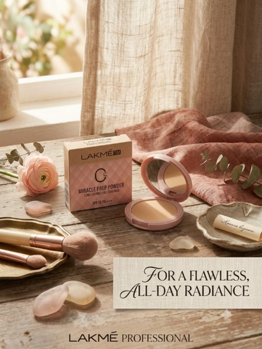 ​Пудра для лица LAKME Miracle Prep: идеальное матирование и надежная защита от солнца