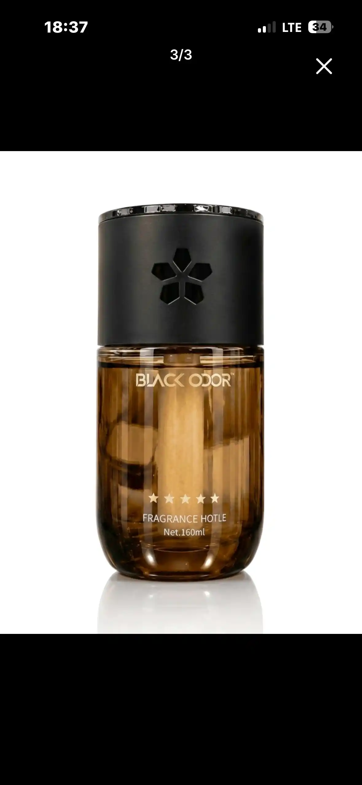 BLACK ODOR — "Аромат пятизвёздочных отелей" автомобильный ароматизатор 160 мл