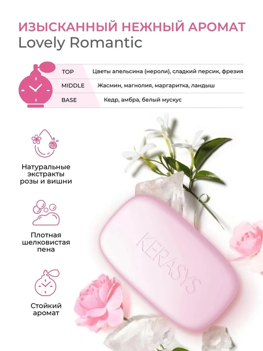 Kerasys Elegance Sensual parfyumlangan namlantiruvchi kosmetik sovun