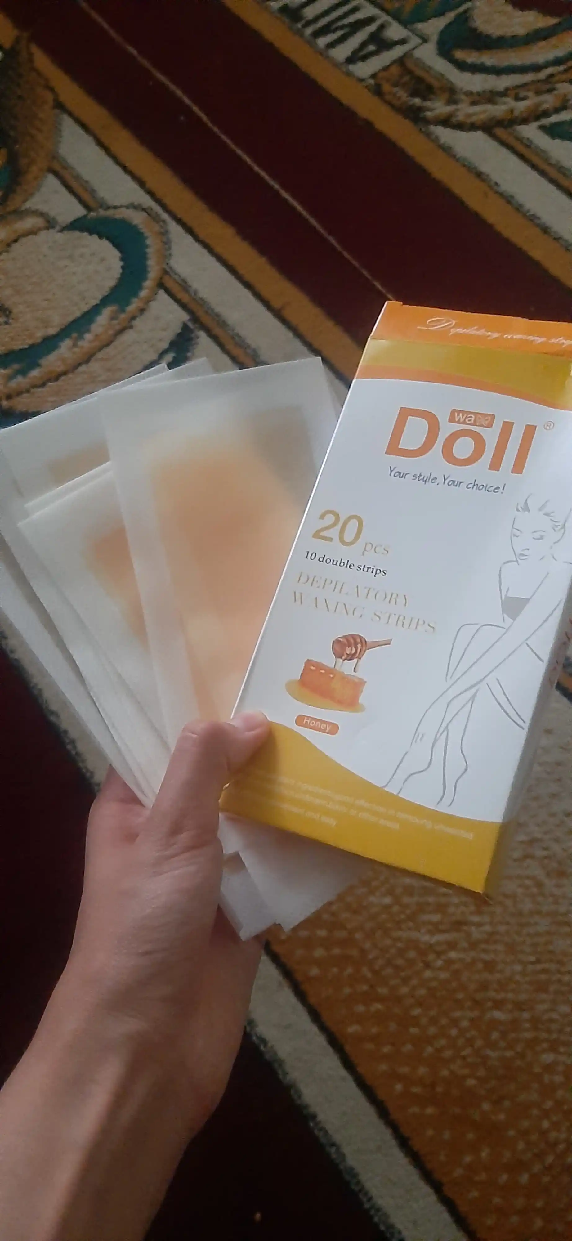"Doll" tana va yuz depilyatsiyasi uchun mum qog‘ozi, 20 dona