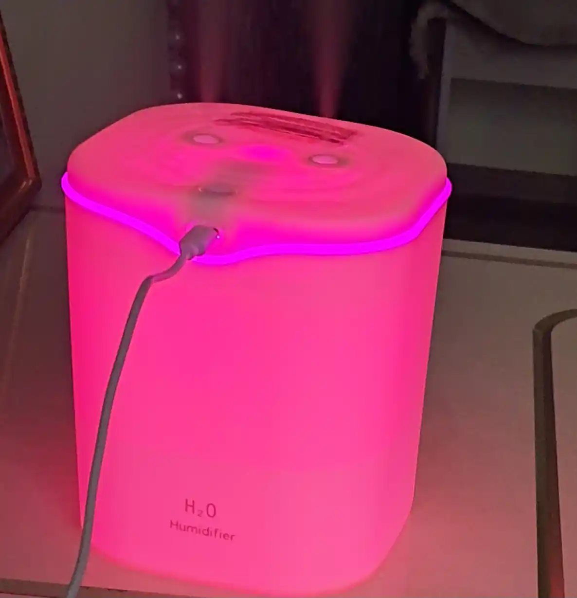 Uy va ofis uchun Bliss Home ultratovushli havo namlagichi, tungi chiroq, 2 litrli aromadiffuzor