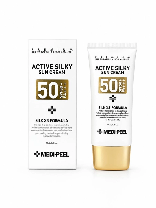 MEDI-PEEL Active Silky Sun Cream SPF50+ PA+++ - 