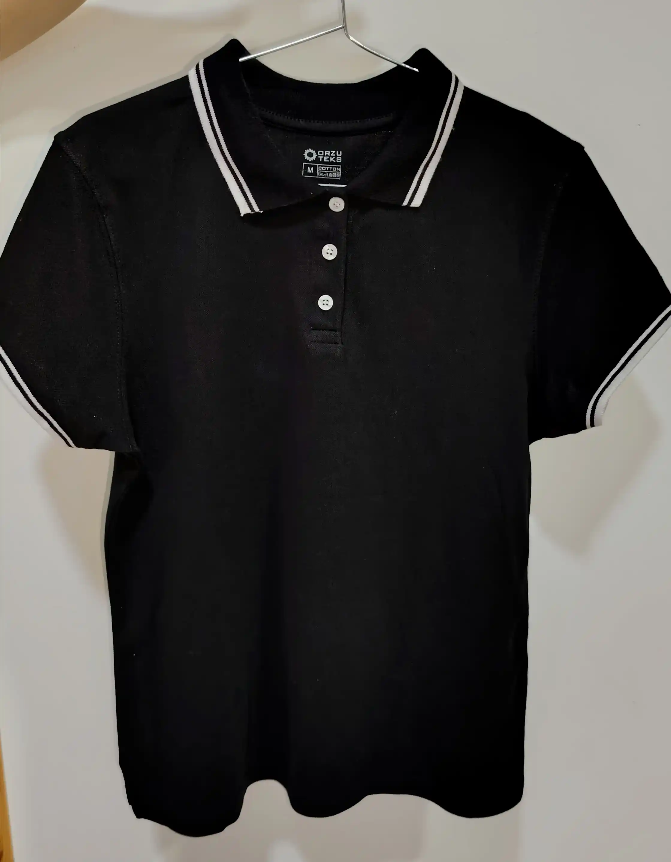 Ayollar uchun polo futbolkasi, Finka, 100% paxta, asosiy, ORZU-TEKS