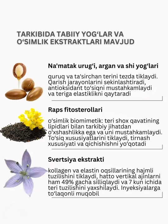 MI&KO kunduzgi va tungi kremi, ajinlarga qarshi, Anti-age, o'ta quruq teri uchun, 30 ml