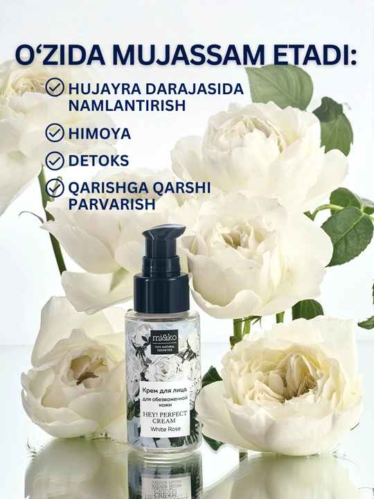 MI&KO kunduzgi va tungi kremi, ajinlarga qarshi, Anti-age, o'ta quruq teri uchun, 30 ml