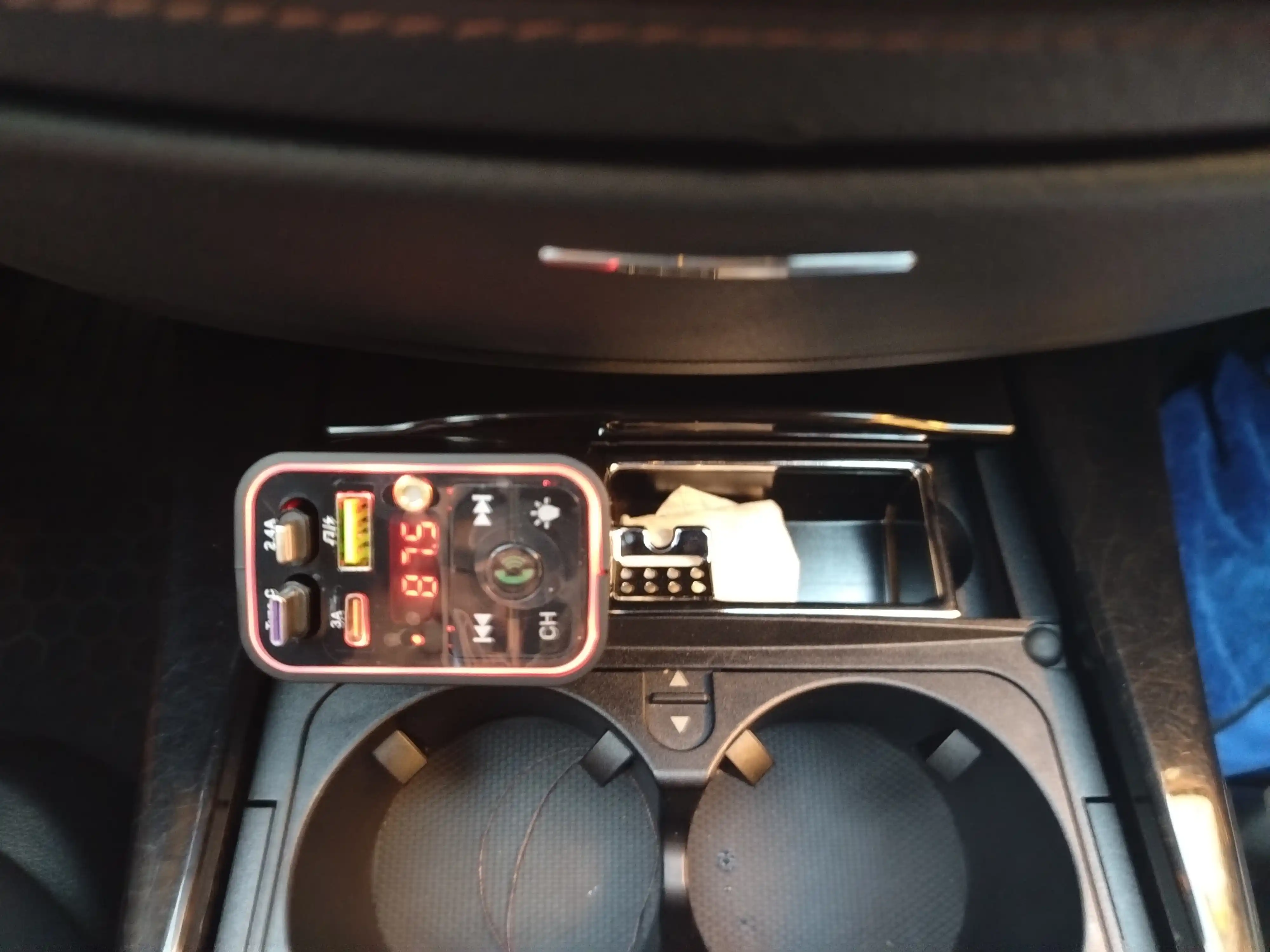 ZARYAD FM transmitter Bluetooth, 5 in 1, Type-C, iOS, Android, tez zaryadlash 120W