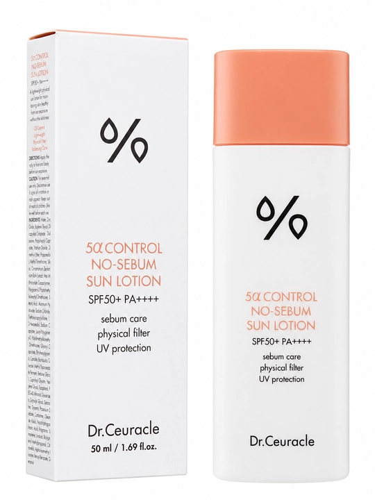 Quyoshdan xiralashtiruvchi Dr.Ceuracle 5a Control No-Sebum Sun Lotion SPF50+ PA++++ - 