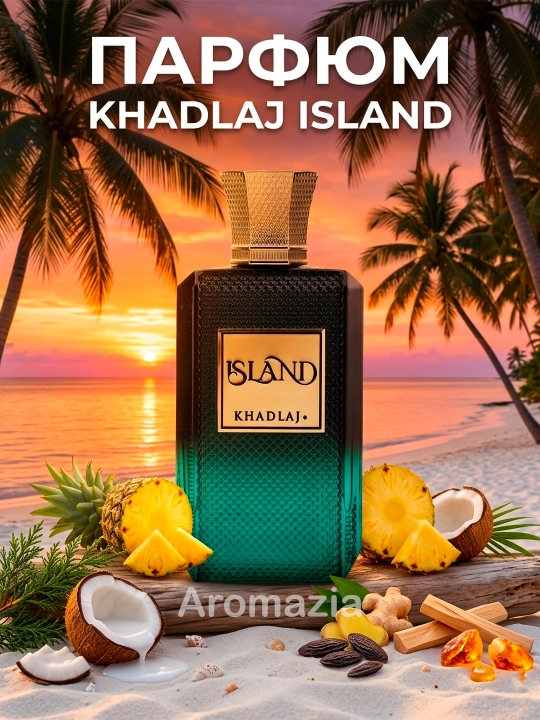 Khadlaj Island духи унисекс, 100 мл, ОАЭ Аналог Jean Paul Gaultier Le Beau Le Parfum - 