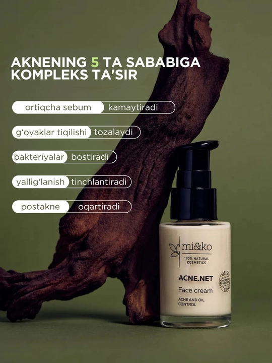 MI&KO Крем против акне для лица ACNE.NET, 30 мл MIKO