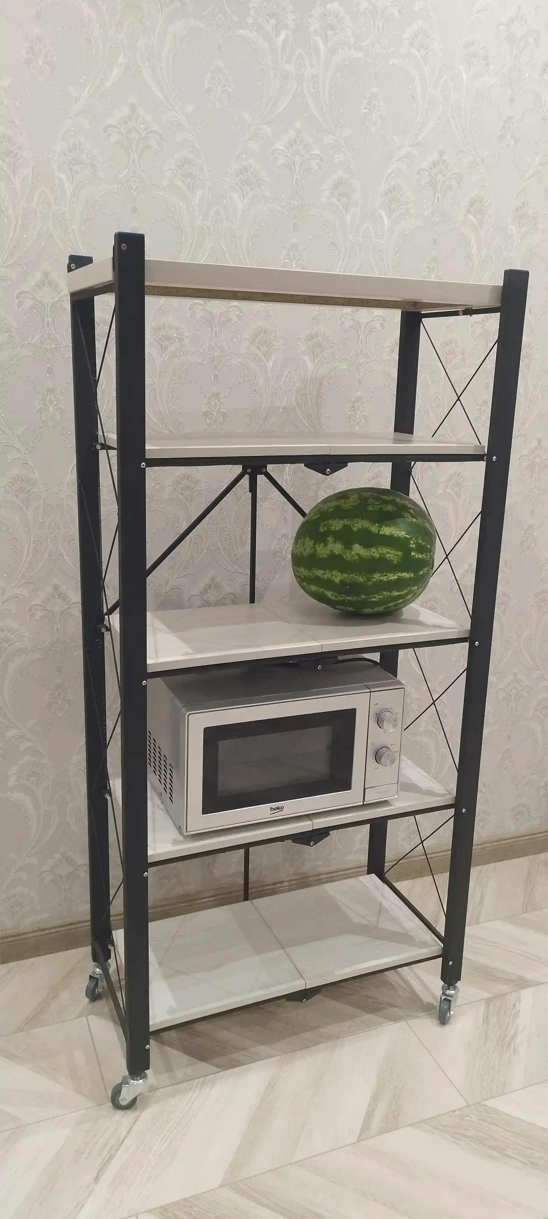 DSPdan yasalgan besh tokchali javon mustahkam va ishonchli bo‘lib, og‘ir va oson ko‘taradi