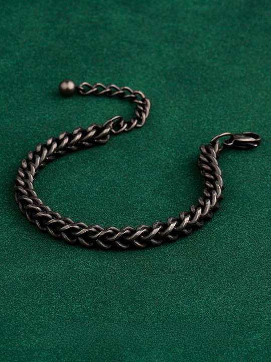 Cuban Link zanglamaydigan po‘latdan erkaklar bilaguzugi