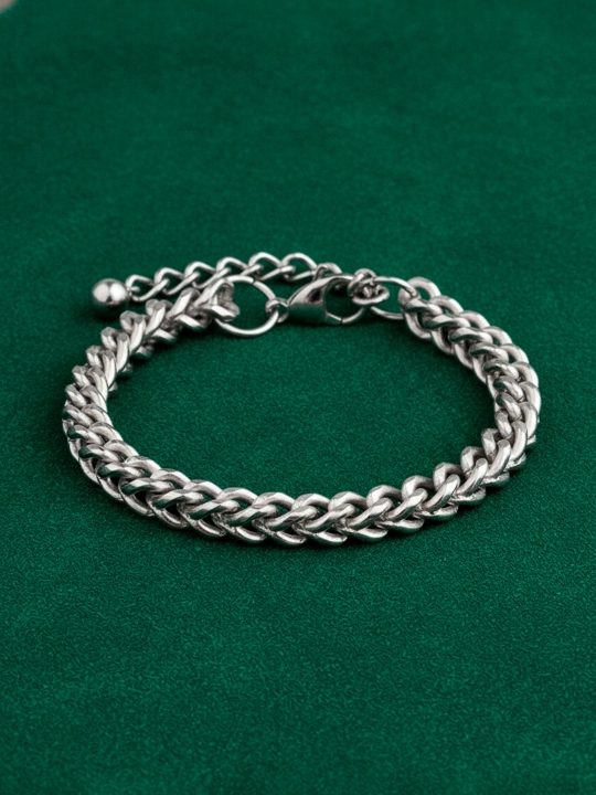 Cuban Link zanglamaydigan po‘latdan erkaklar bilaguzugi