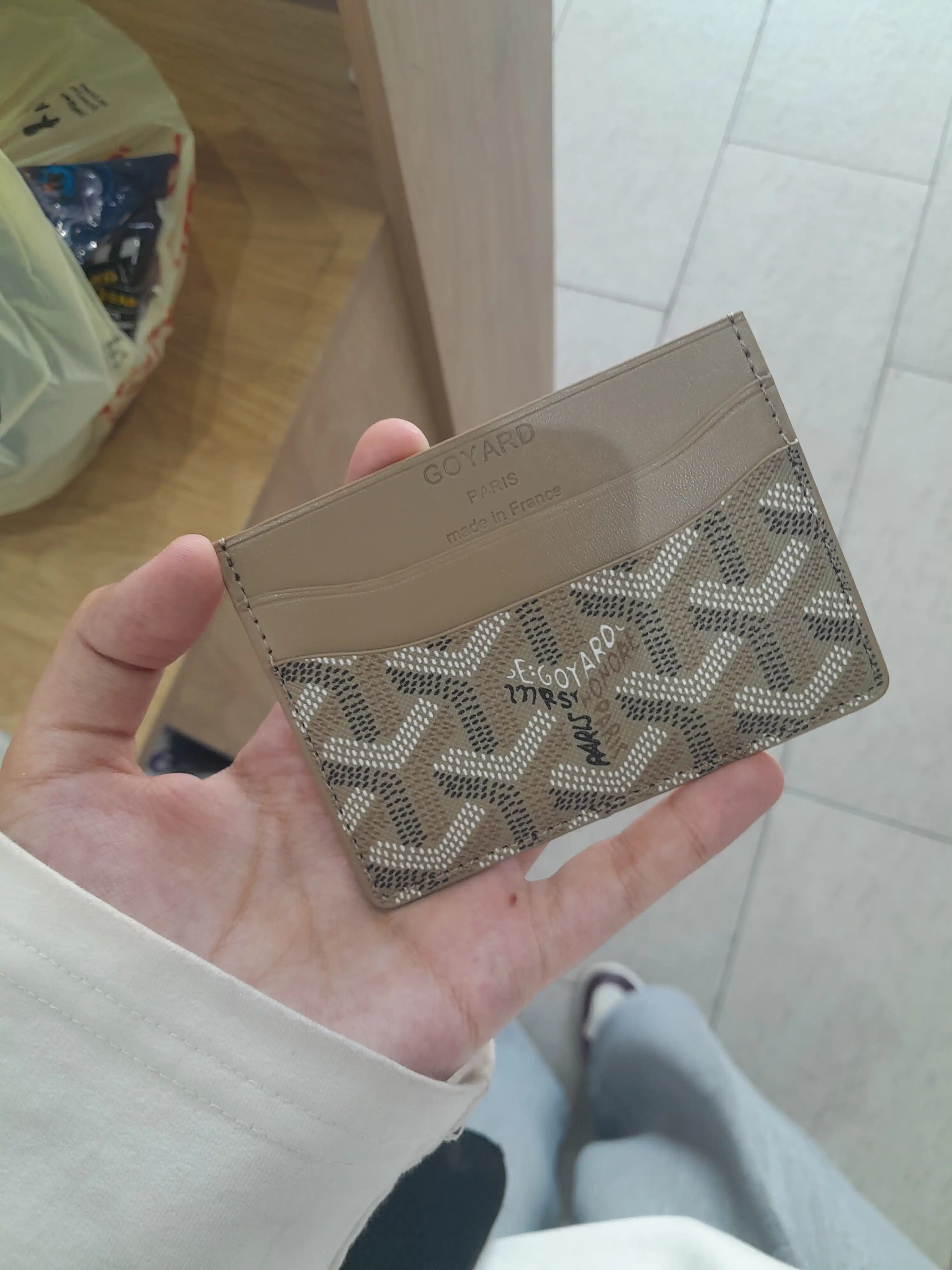 Кошелек Goyard: для карт, паспорта, удостоверения личности, визиток, без коробки