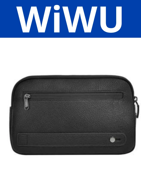 WiWU Alpha Anti-theft Clutch Bag-yuqori sifatli ecocharmdan tayyorlangan barsetka clutch