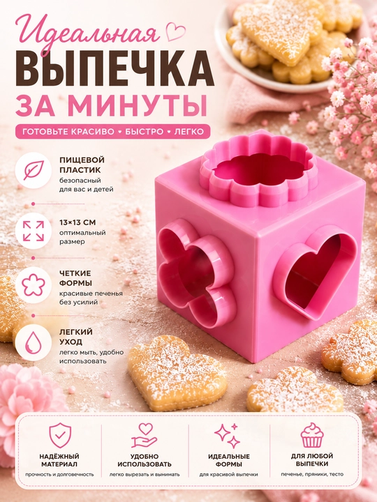 Форма для выпечки печенья набор фигурных формочек, кондитерские формы для теста