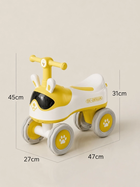 Bolalar uchun to‘rt g‘ildirakli tolokar-katalka, pedalsiz yuguruvchi, muvozanatlovchi velosiped, 1+