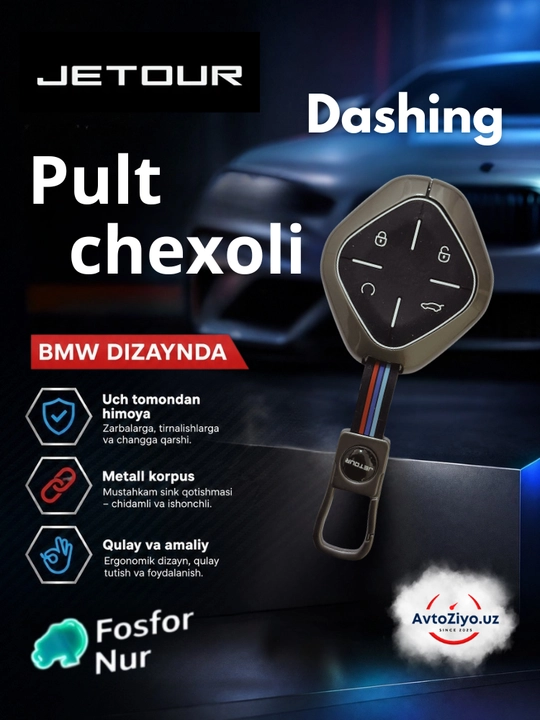 Avtomobil pulti uchun chexol, temir xromlangan g‘ilof, barcha moshinalar uchun - 