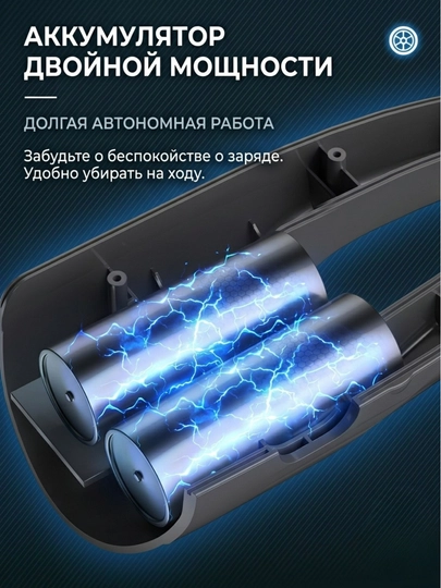 Simsiz avtomobil changyutgichi 6 in 1, puflagich va vakuum nasos, 3500 mAh, Type-C