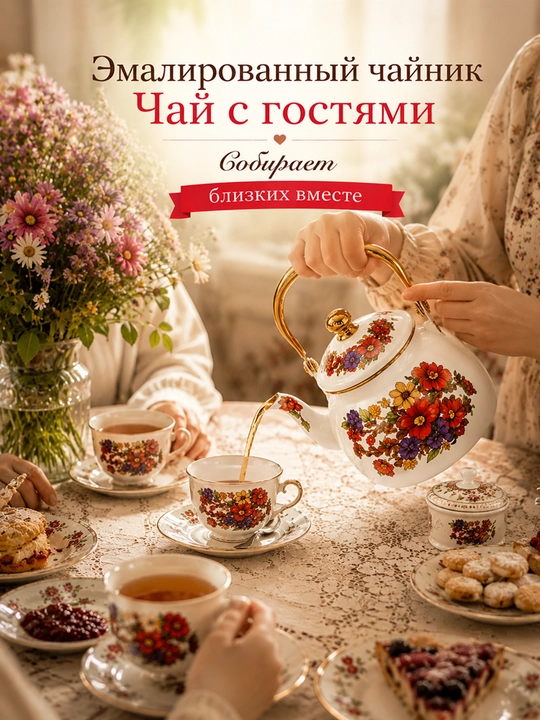 Эмалированный чайник