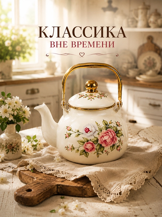 Эмалированный чайник