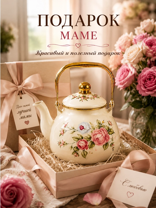 Эмалированный чайник