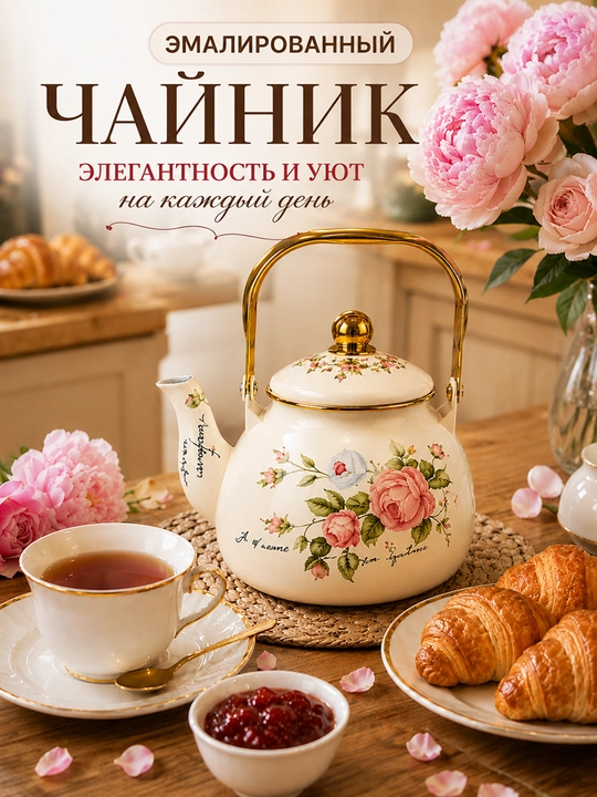 Эмалированный чайник - 