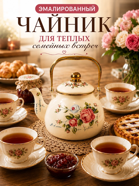 Эмалированный чайник