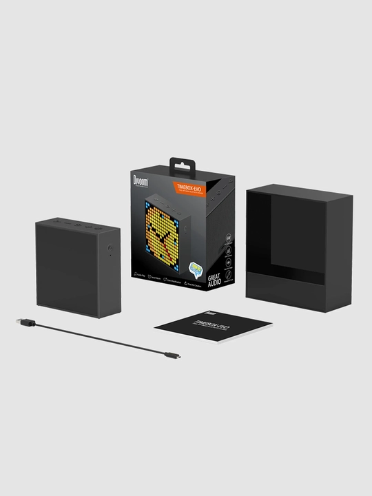 Bluetooth-колонка Divoom Timebox Evo, 6 Вт, экран 16x16, часы и будильник