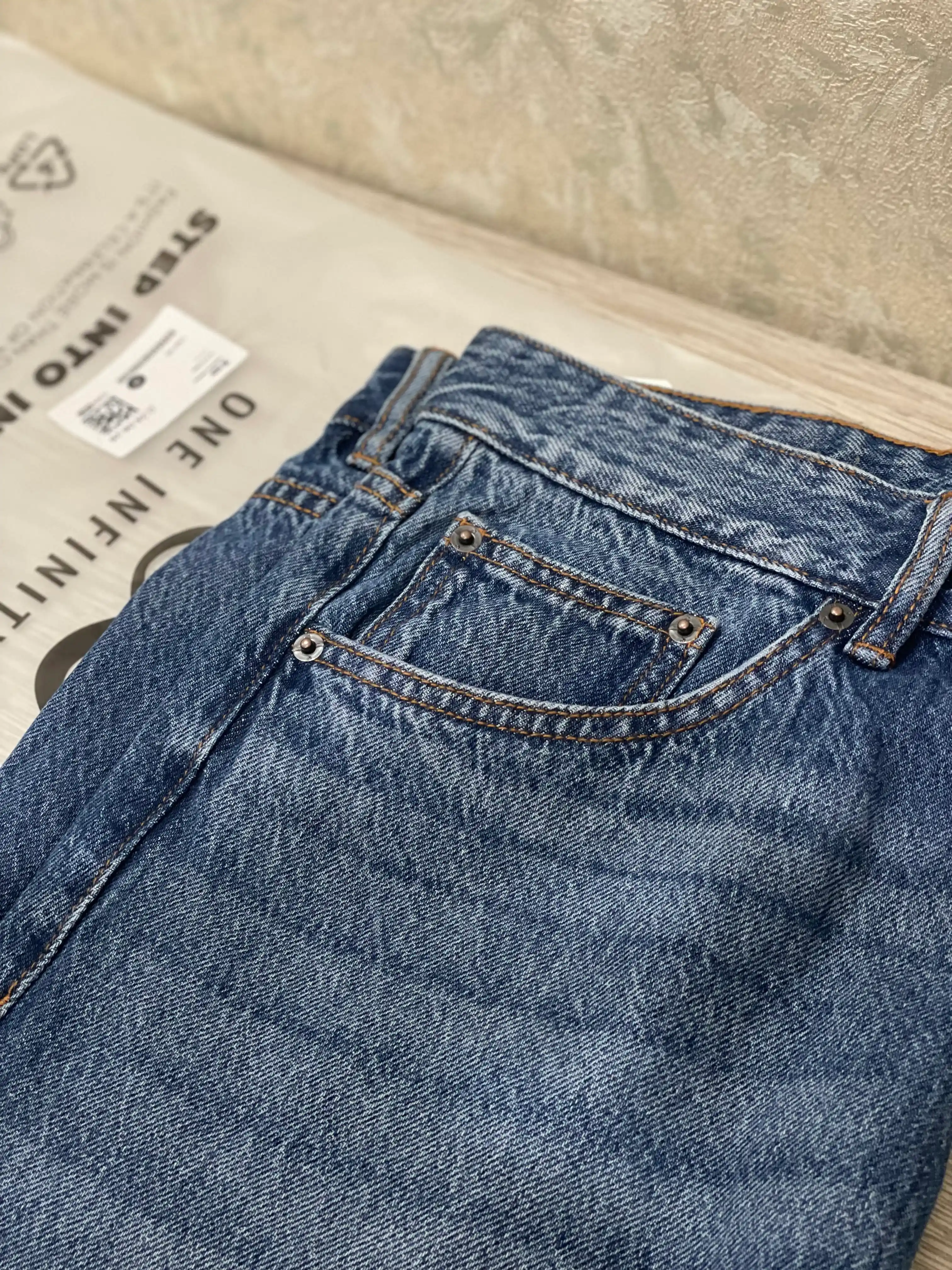 Regular Fit kuzgi erkaklar jinsi shimlari, 98% paxta