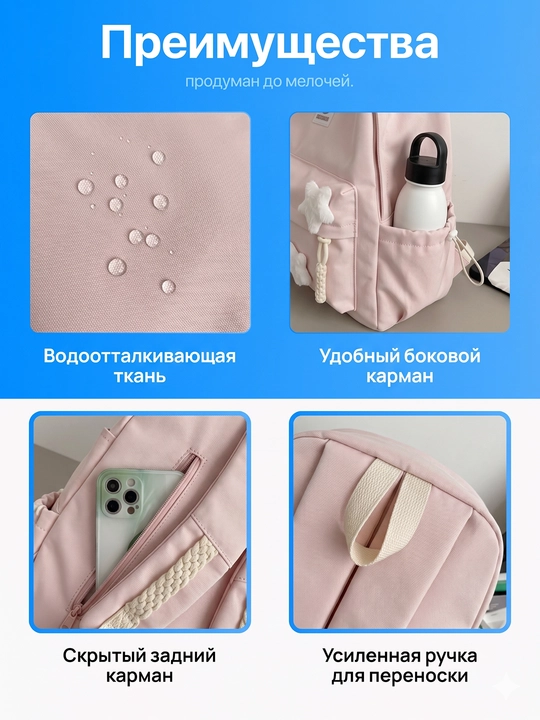 Стильный рюкзак для девочек