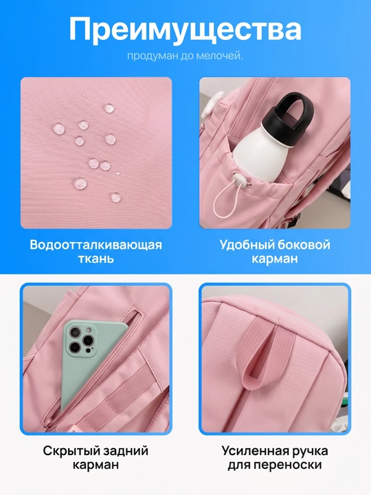 Стильный рюкзак для девочек