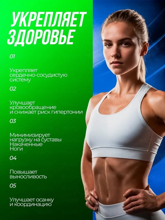 Степпер ENVITY E153 тренажёр для дома с эспандерами — тренажёр для ног, ягодиц и похудения