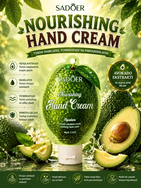 Ruscha: Крем для рук SADOER Fruit Extract, 60 г - 