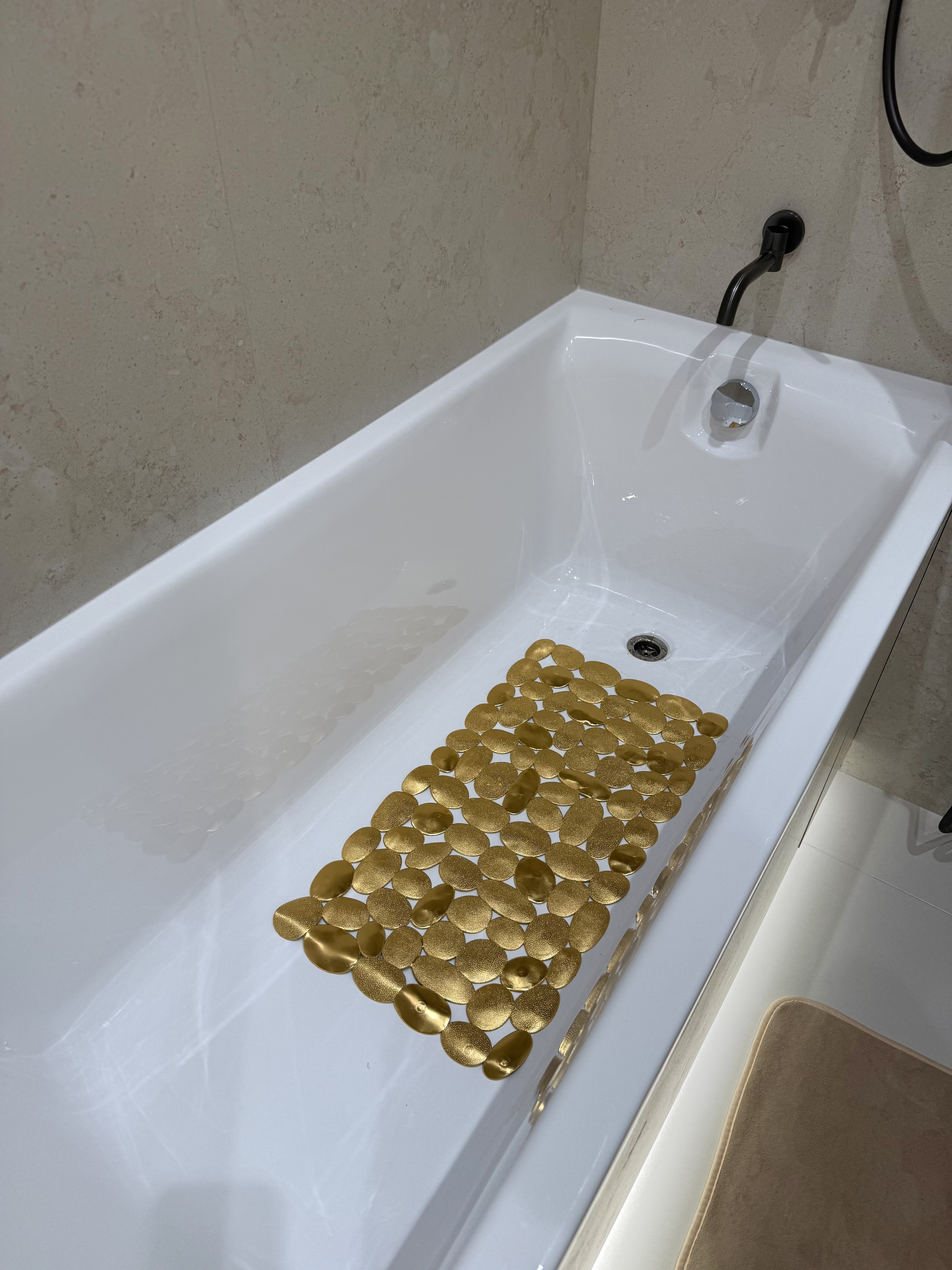 Vanna uchun kovrik anti-slip 70×35 sm suvga chidamli hammom kovrigi XP-23-86