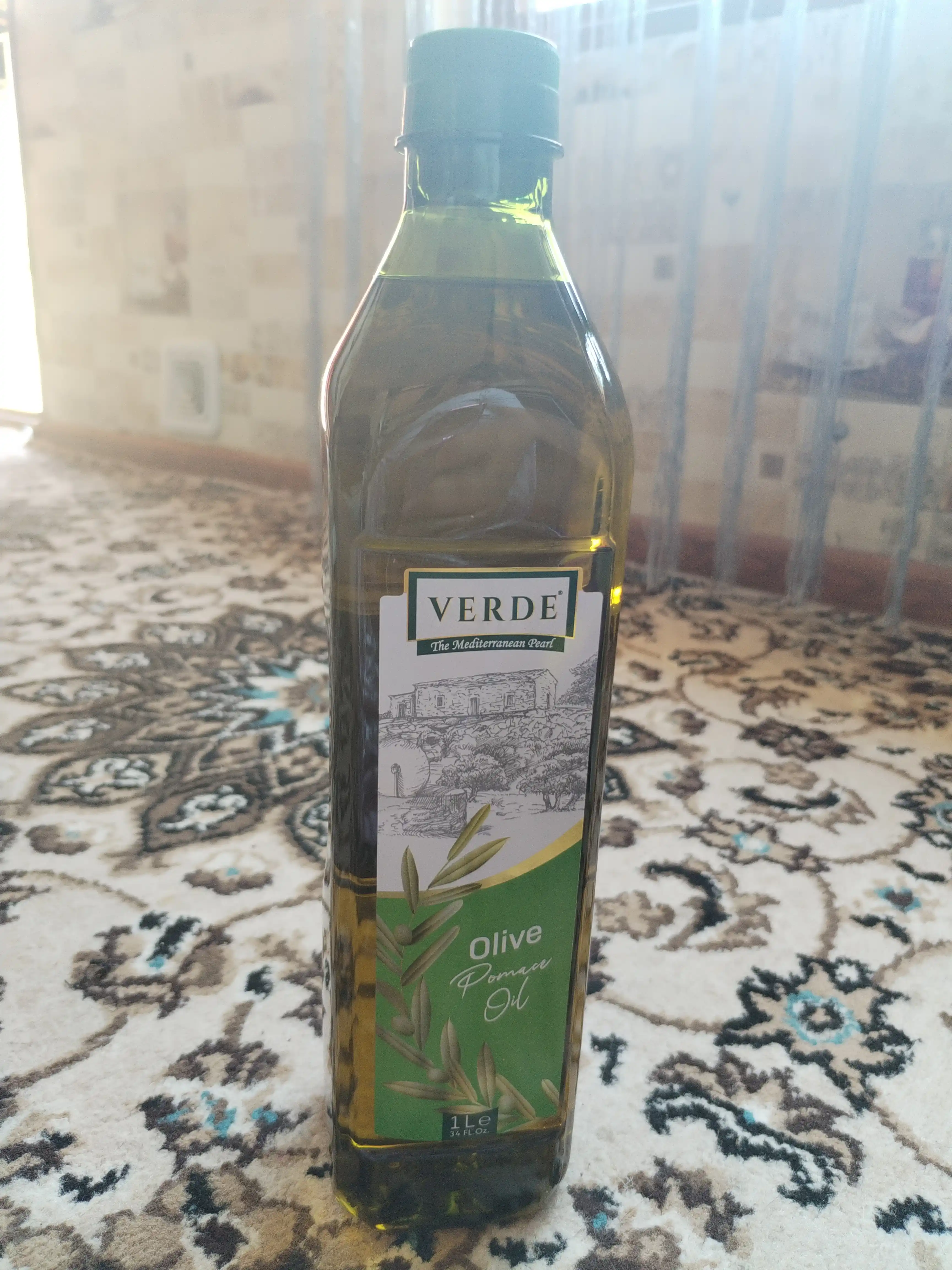 Olive Verde Pomace Oil zaytun yog'i, tozalangan, tovurish va salatlar, 1 litr