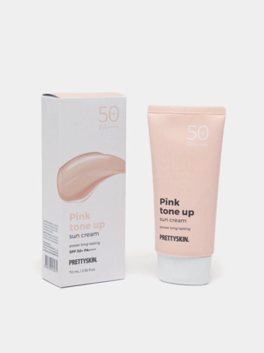 Солнцезащитный крем для лица, тонирующий Prettyskin SPF 50+ PA+++ матирующий tone up 70мл