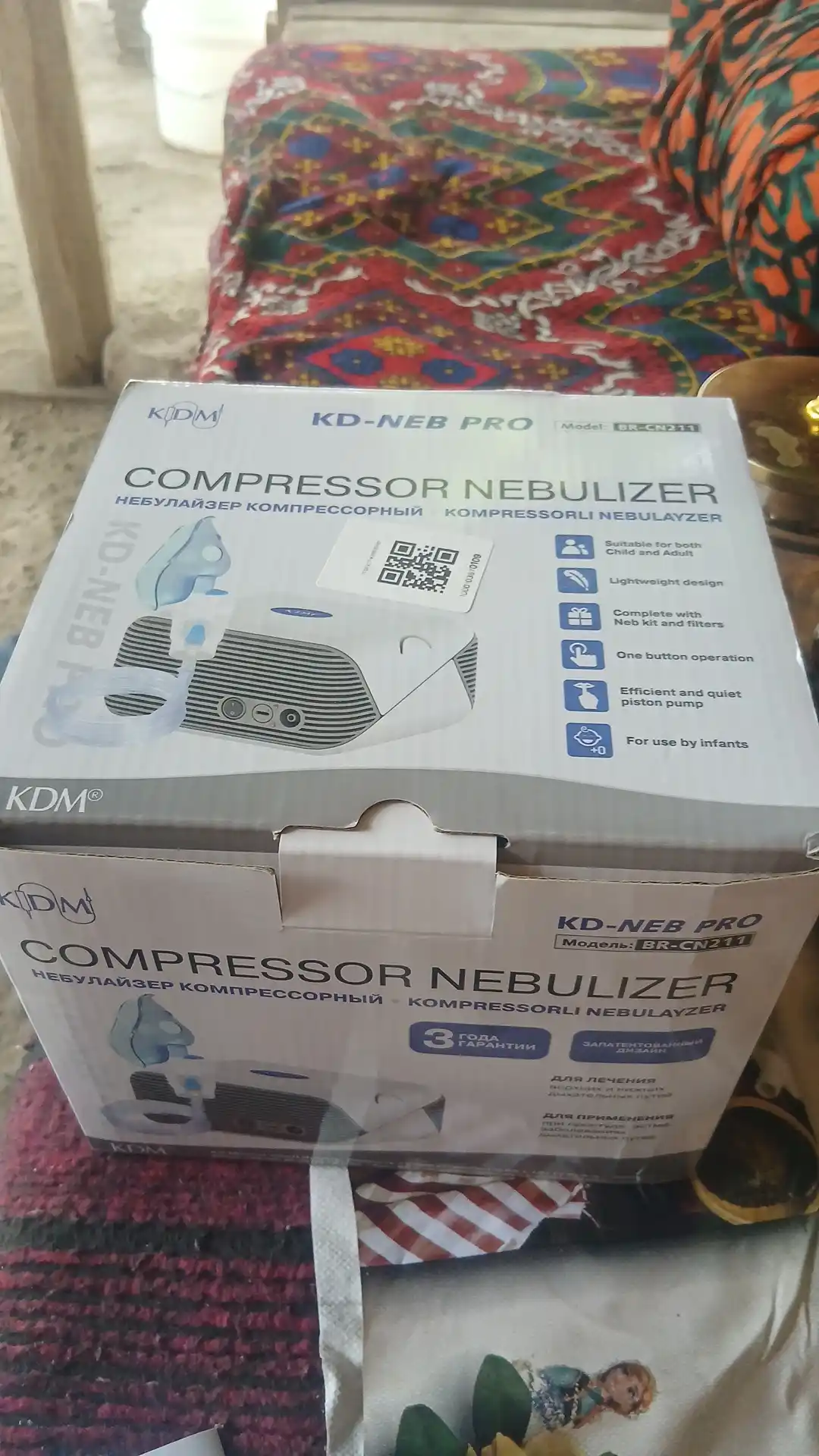 Ingalyator-nebulayzer kompressorli KD-NEB PRO, bolalar va kattalar uchun, Germaniya