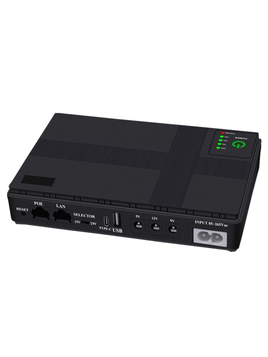 Mini UPS 8800 mA soat, 5V/9V/12V/PoE 24V router, modem, ONU va kamera uchun