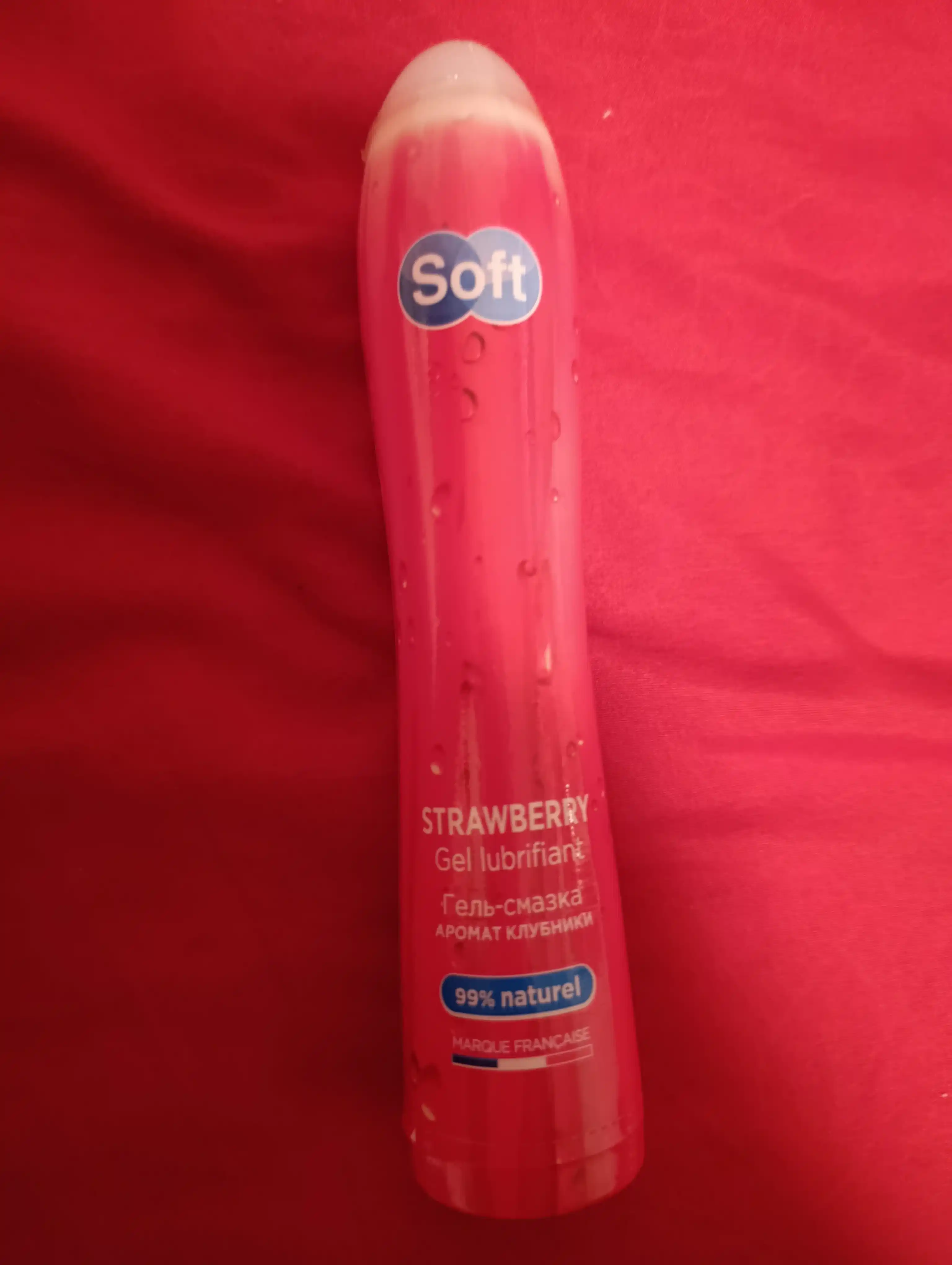 Лубрикант гель для интимной гигиены Soft Strawberry, аромат клубники, 80 мл