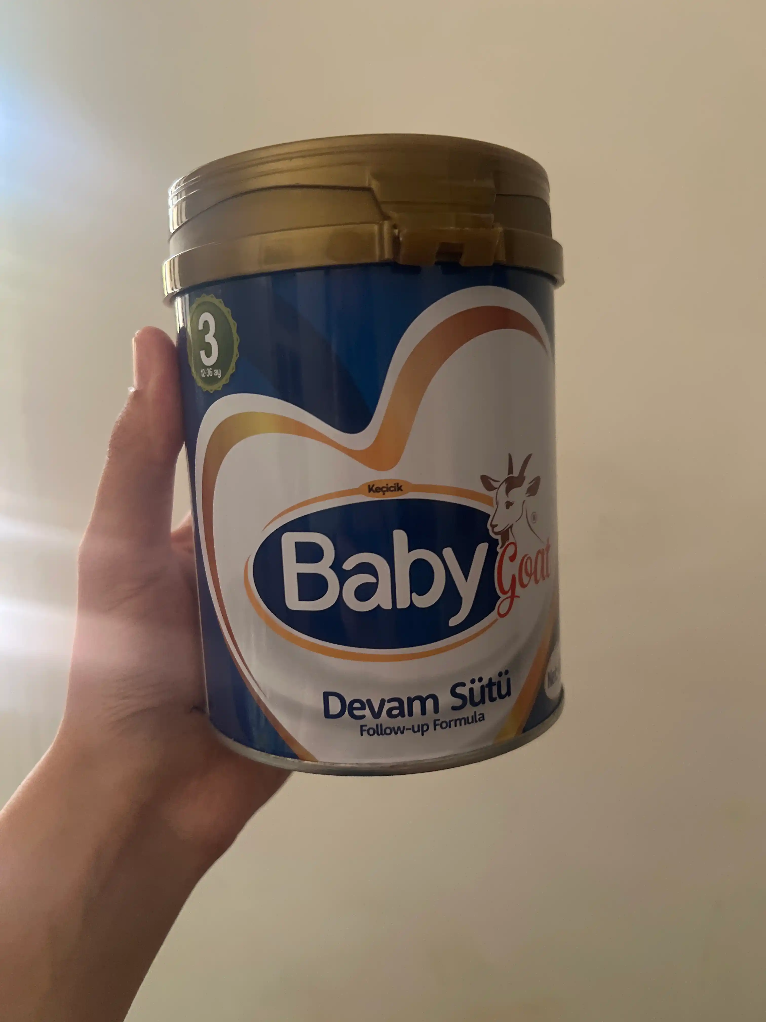 Baby Goat echki suti 3 oltitalik set, 12-36 oylik chaqaloqlar uchun aralashma