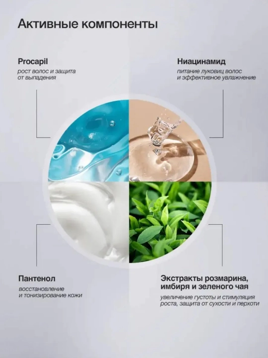 Sochlarga qalinlik va hajm beruvchi serum Tashe Moringa