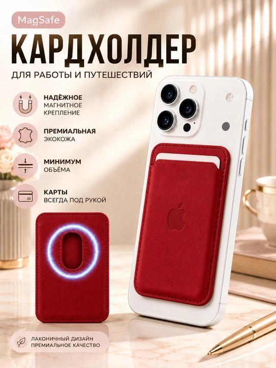 IPhone uchun MagSafe kartxolder, magnitli karta ushlagich - 