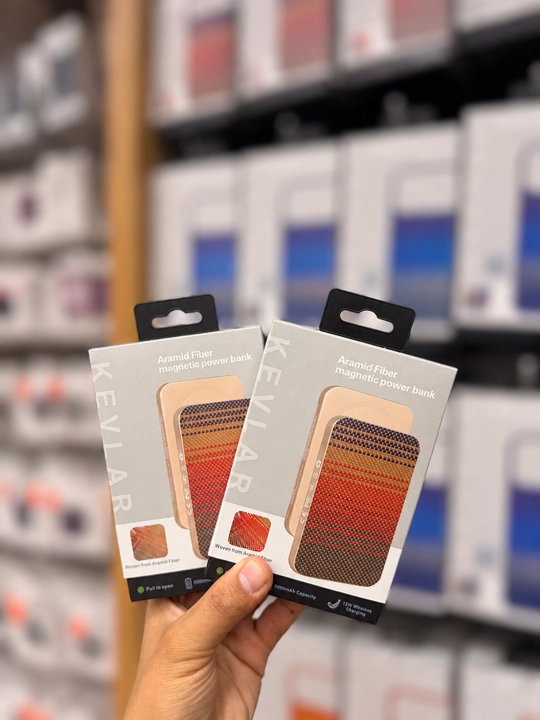 KEVLAR Aramid fiber magnetic magsefli power bank, 5000mAh