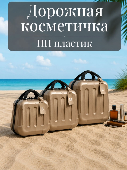 Чемоданы дорожные, ударопрочный, водонепроницаемый, с кодовым замком и колесами 360°
