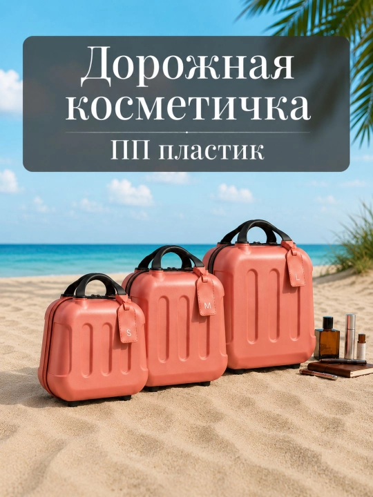 Чемоданы дорожные, ударопрочный, водонепроницаемый, с кодовым замком и колесами 360°