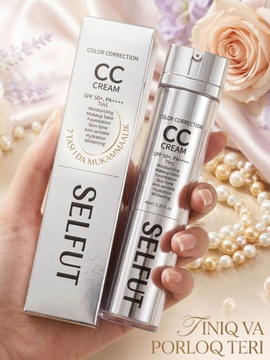 SELFUT CC Cream 7-в-1 SPF 50+ PA++++ , тональный крем и солнцезащитный крем