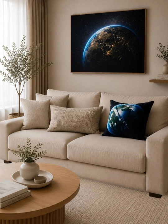  My Sofa’dan Cosmos yostig‘i — uy uchun zamonaviy sovg‘a 